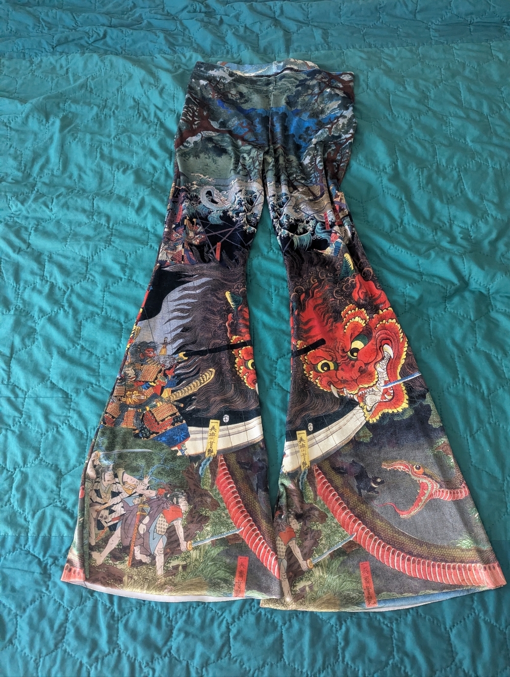 Blackmilk Spirit Of Mount Oyama Velvet Bell Bottoms